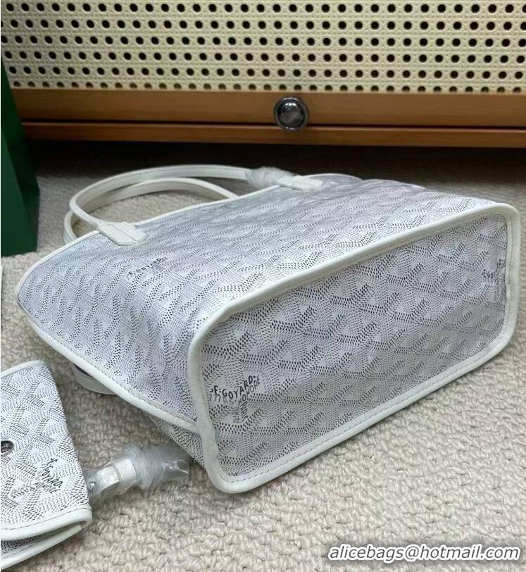 Spot Bulk Goyard Original Anjou Reversible Bag Mini 2399 White