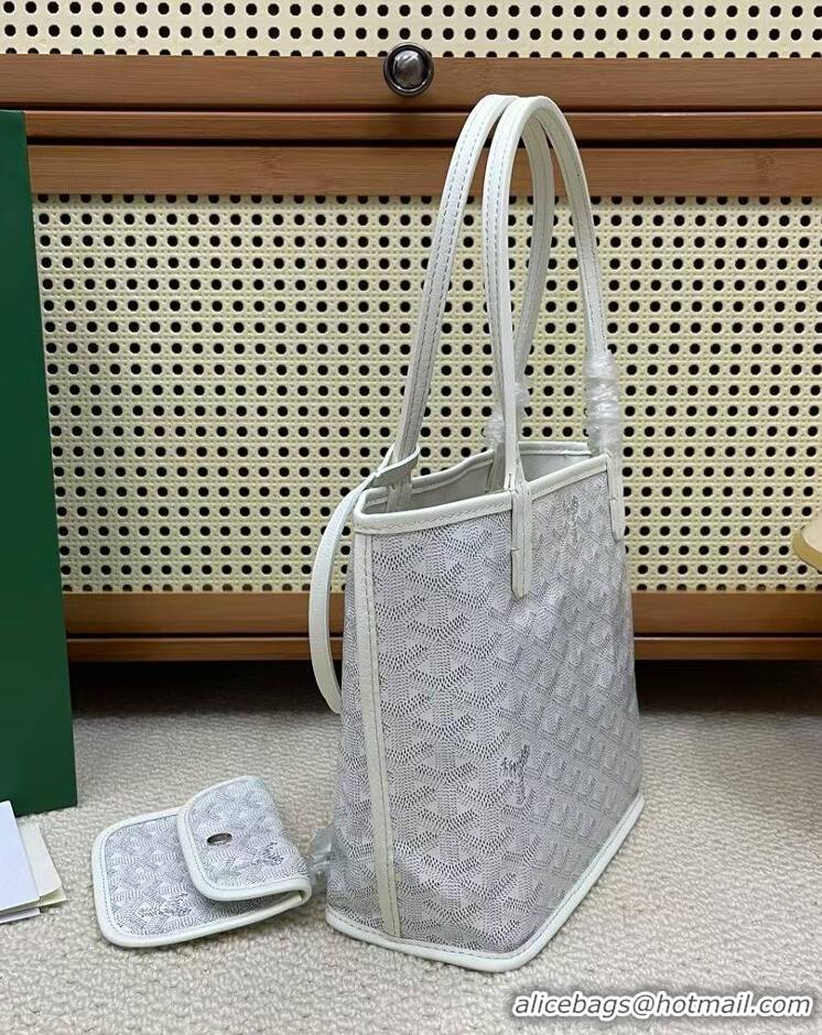 Spot Bulk Goyard Original Anjou Reversible Bag Mini 2399 White