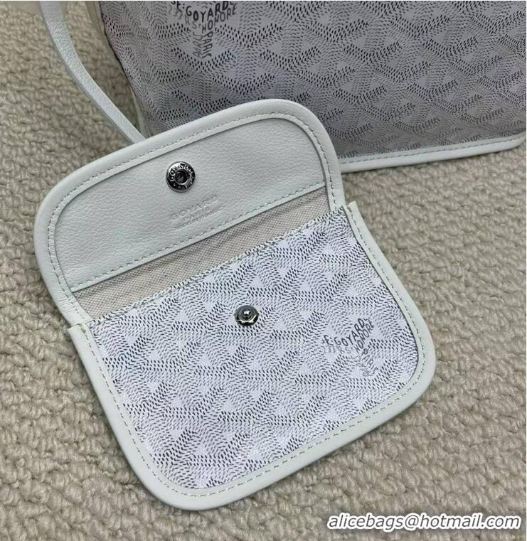 Spot Bulk Goyard Original Anjou Reversible Bag Mini 2399 White