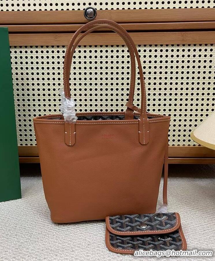 Classic Goyard Original Anjou Reversible Bag Mini 2399 Black And Tan