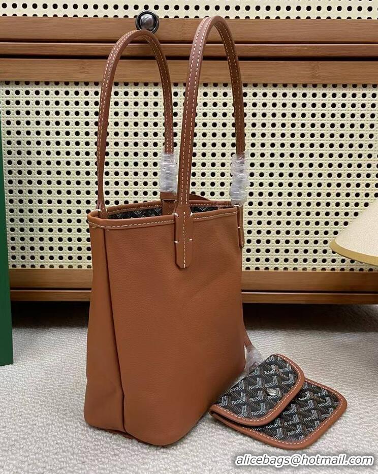 Classic Goyard Original Anjou Reversible Bag Mini 2399 Black And Tan