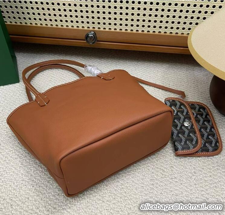 Classic Goyard Original Anjou Reversible Bag Mini 2399 Black And Tan