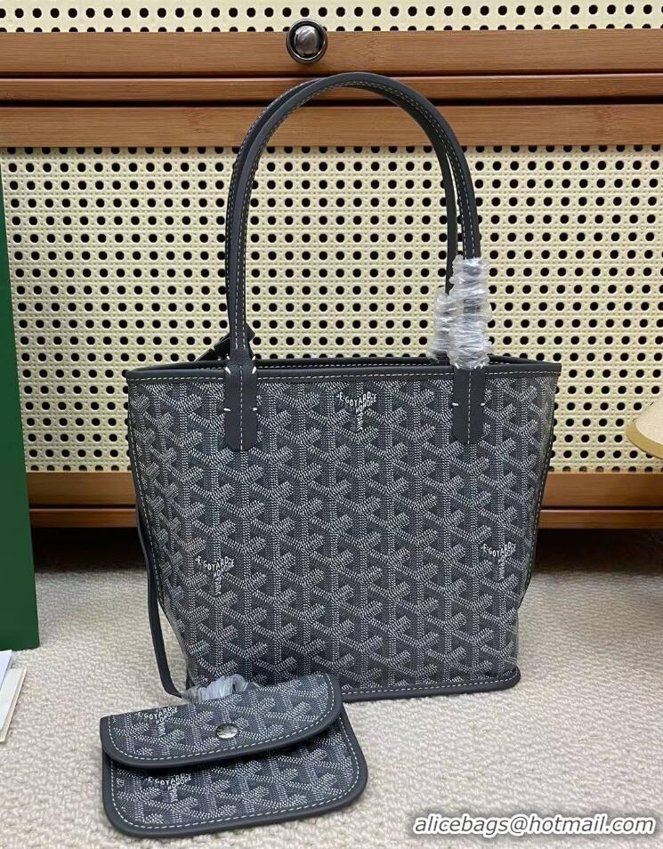 Grade Promotional Goyard Original Anjou Reversible Bag Mini 2399 Dark Grey