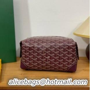 Famous Brand Goyard Boeing 25 Travel Toilet Bag G8741 Burgundy