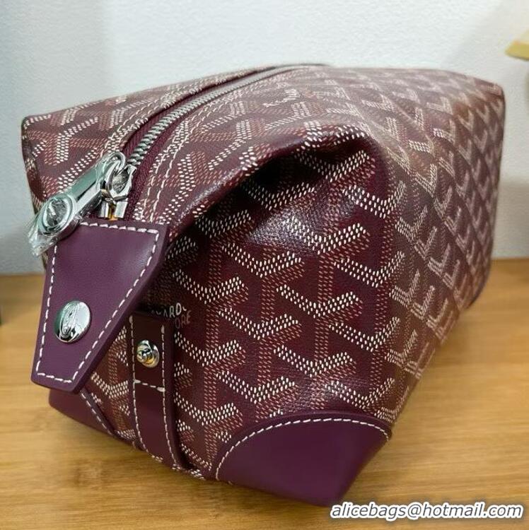 Famous Brand Goyard Boeing 25 Travel Toilet Bag G8741 Burgundy