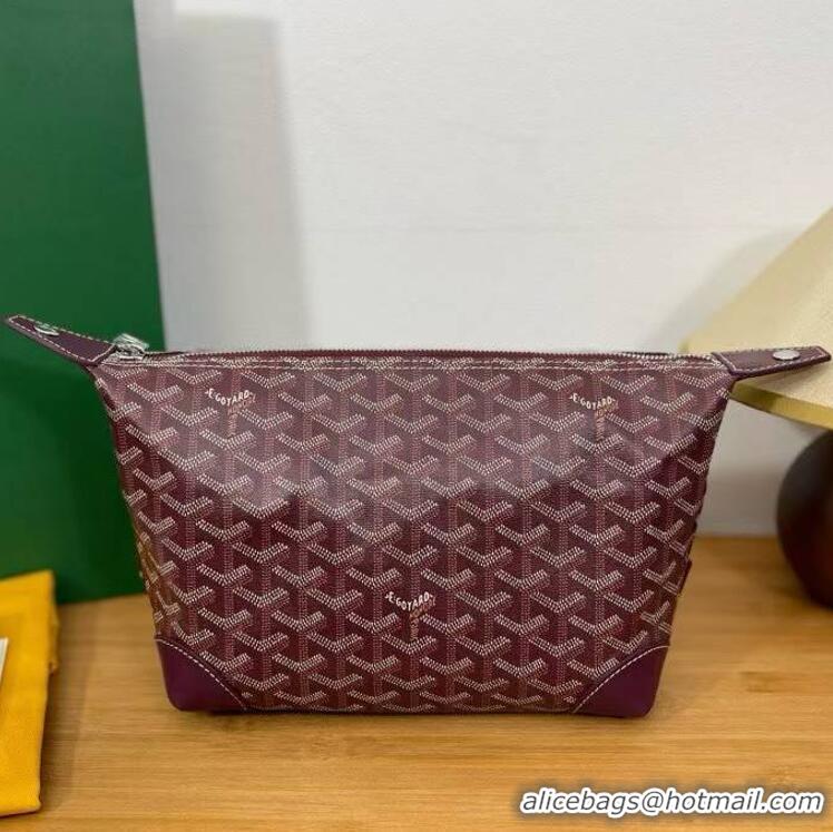 Famous Brand Goyard Boeing 25 Travel Toilet Bag G8741 Burgundy