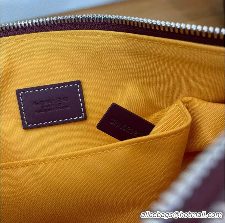 Famous Brand Goyard Boeing 25 Travel Toilet Bag G8741 Burgundy