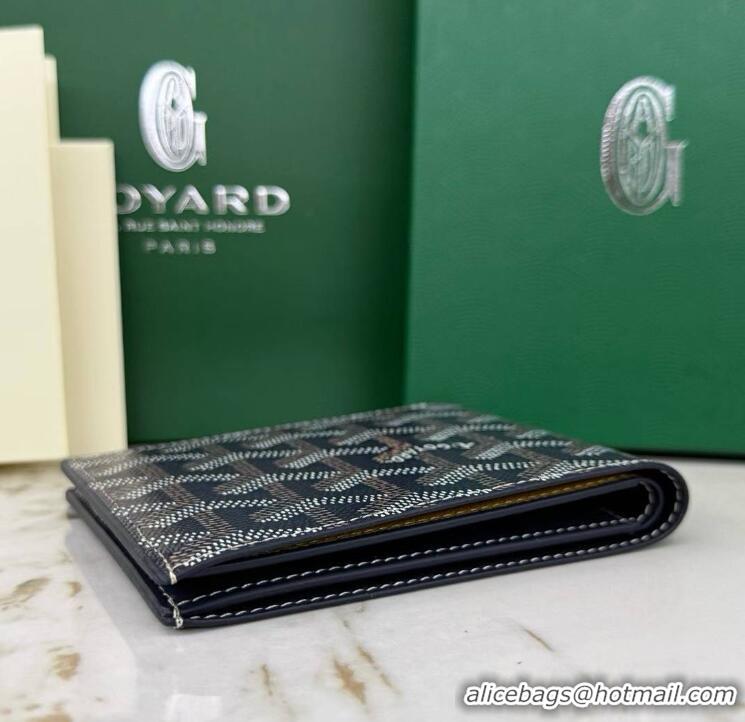Top Quality Goyard 8 Card Slots Billfold Wallet 020085a Navy Blue