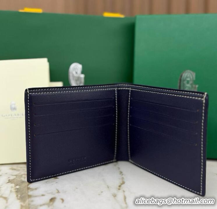 Top Quality Goyard 8 Card Slots Billfold Wallet 020085a Navy Blue
