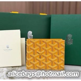 Discount Goyard 8 Card Slots Billfold Wallet 020085a Yellow