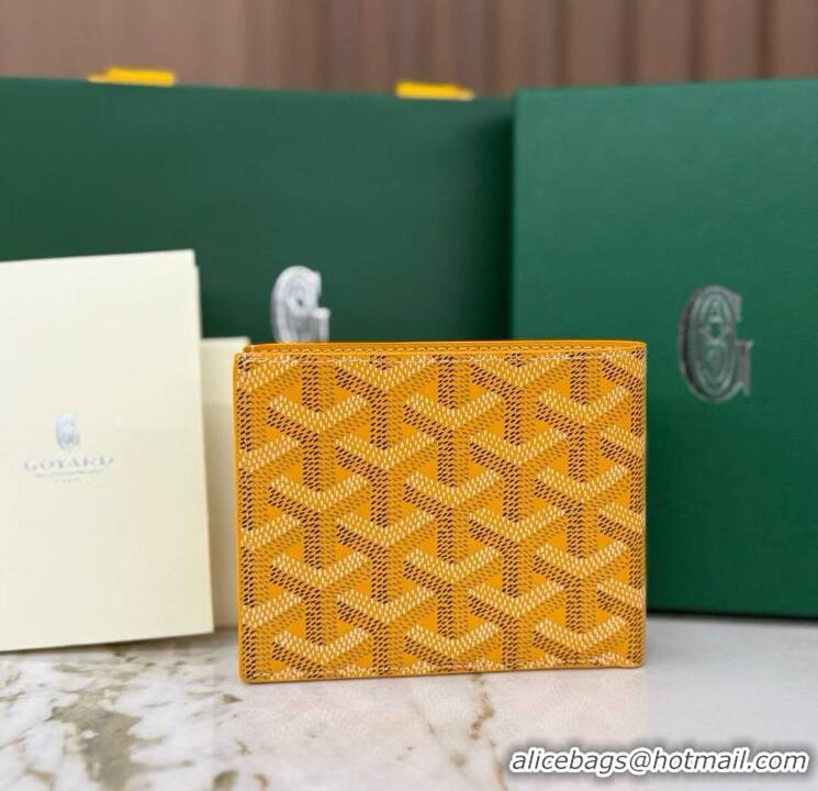 Discount Goyard 8 Card Slots Billfold Wallet 020085a Yellow