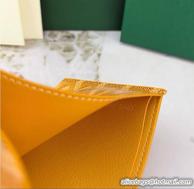 Discount Goyard 8 Card Slots Billfold Wallet 020085a Yellow