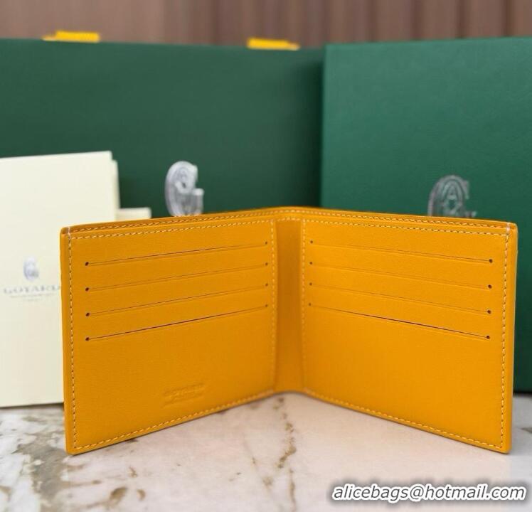 Discount Goyard 8 Card Slots Billfold Wallet 020085a Yellow