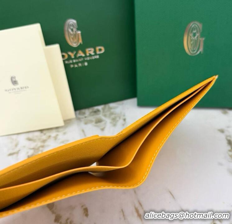 Discount Goyard 8 Card Slots Billfold Wallet 020085a Yellow