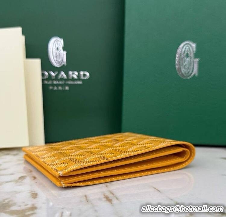 Discount Goyard 8 Card Slots Billfold Wallet 020085a Yellow