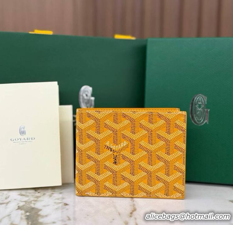Discount Goyard 8 Card Slots Billfold Wallet 020085a Yellow