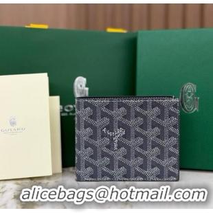 Low Cost Goyard 8 Card Slots Billfold Wallet 020085a Dark Grey