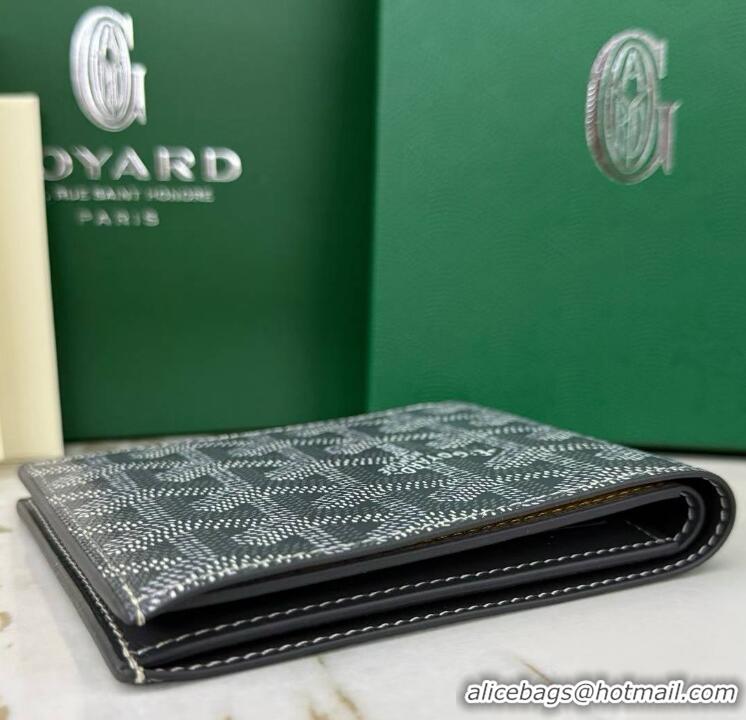 Low Cost Goyard 8 Card Slots Billfold Wallet 020085a Dark Grey