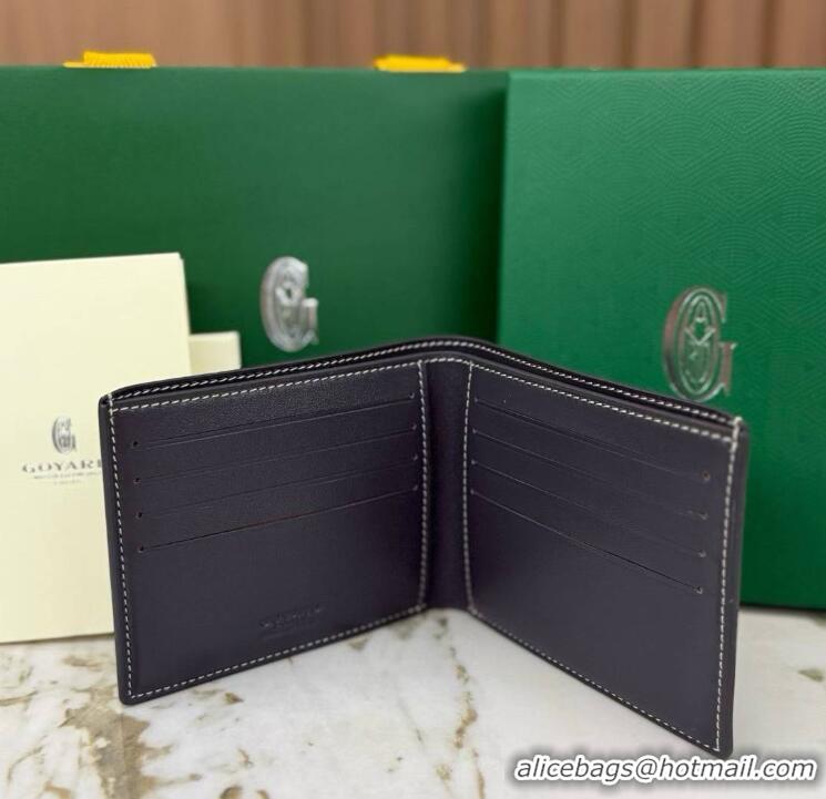 Low Cost Goyard 8 Card Slots Billfold Wallet 020085a Dark Grey