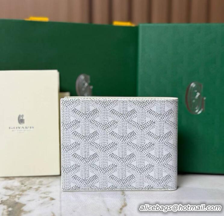 Buy Cheap Goyard 8 Card Slots Billfold Wallet 020085a White