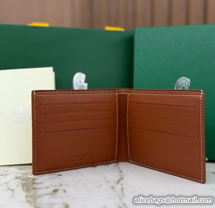 Sale Grade Goyard 8 Card Slots Billfold Wallet 020085a Black And Tan