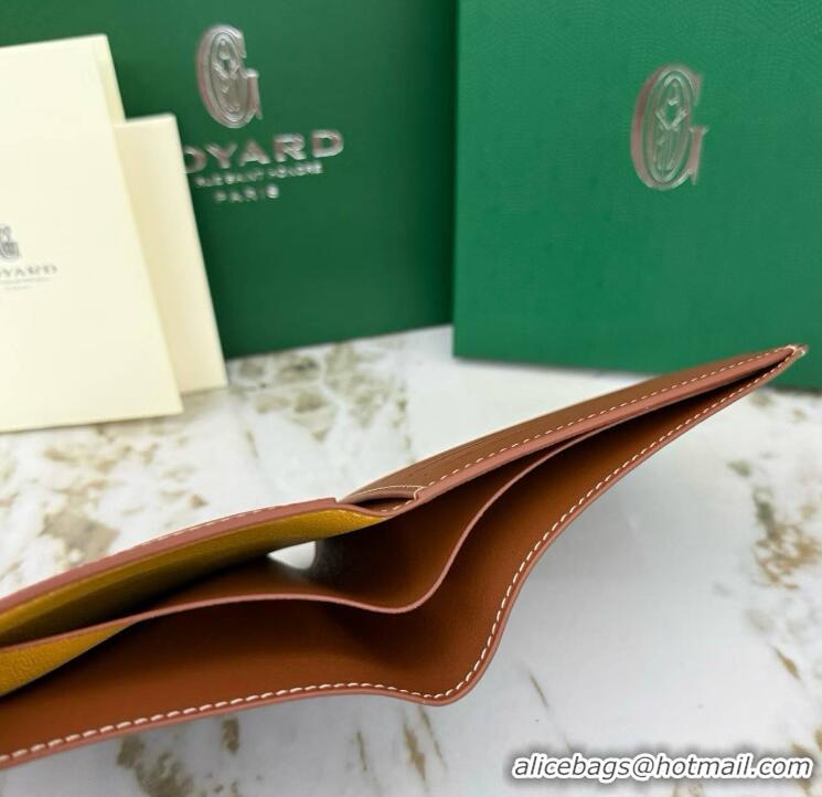 Sale Grade Goyard 8 Card Slots Billfold Wallet 020085a Black And Tan