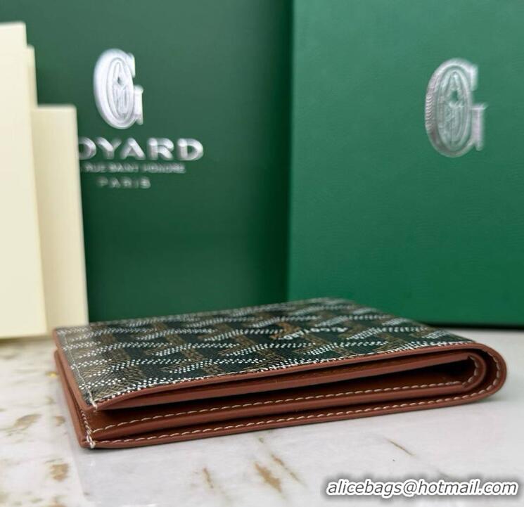 Sale Grade Goyard 8 Card Slots Billfold Wallet 020085a Black And Tan