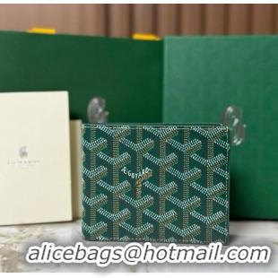 Promotion Goyard 8 Card Slots Billfold Wallet 020085a Green