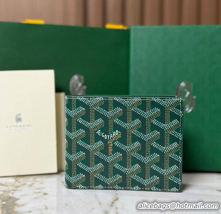 Promotion Goyard 8 Card Slots Billfold Wallet 020085a Green
