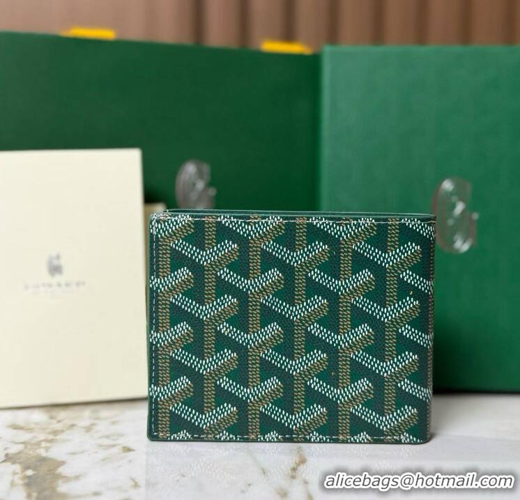 Promotion Goyard 8 Card Slots Billfold Wallet 020085a Green