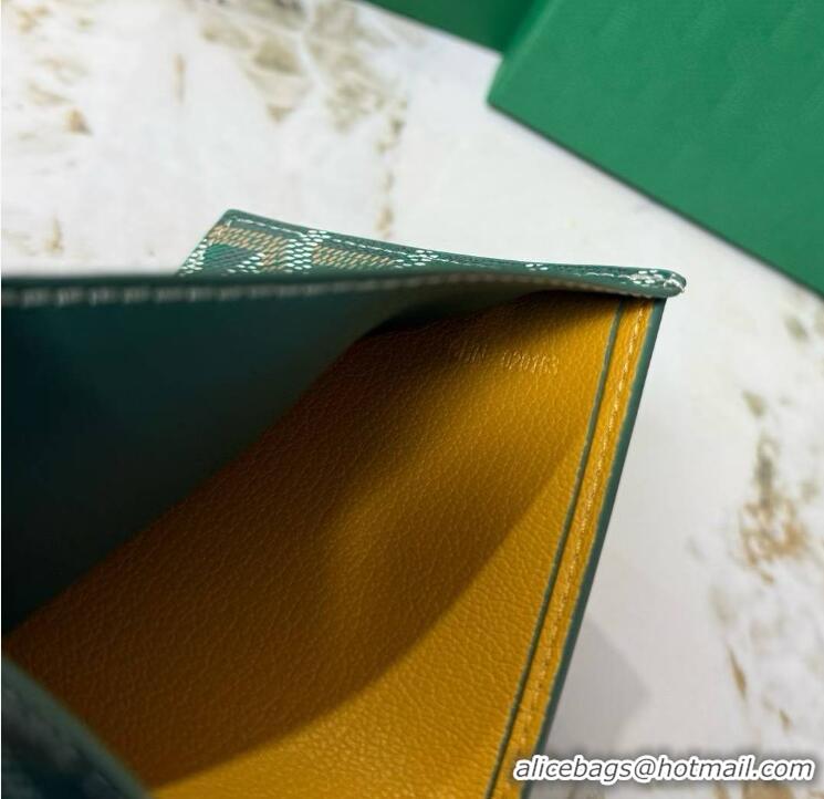 Promotion Goyard 8 Card Slots Billfold Wallet 020085a Green