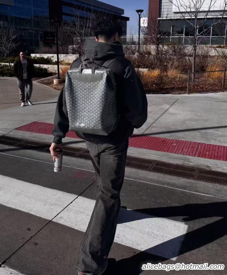 Grade Design Goyard Cisalpin Original Backpack 8039 Dark Grey
