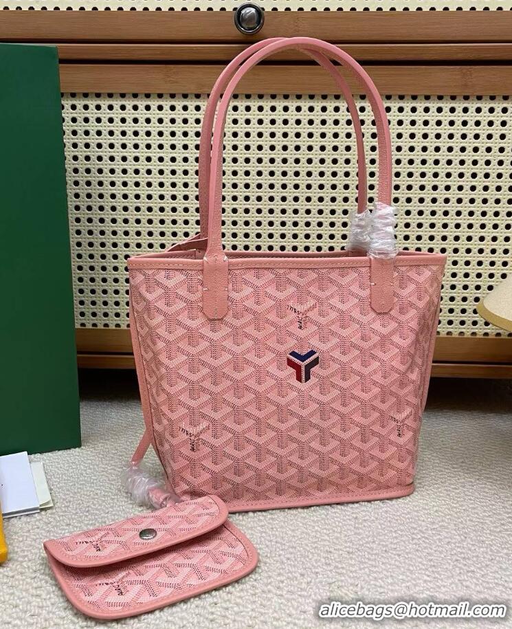 Grade Quality Goyard Original Anjou Reversible Bag Mini 2399 New Pink