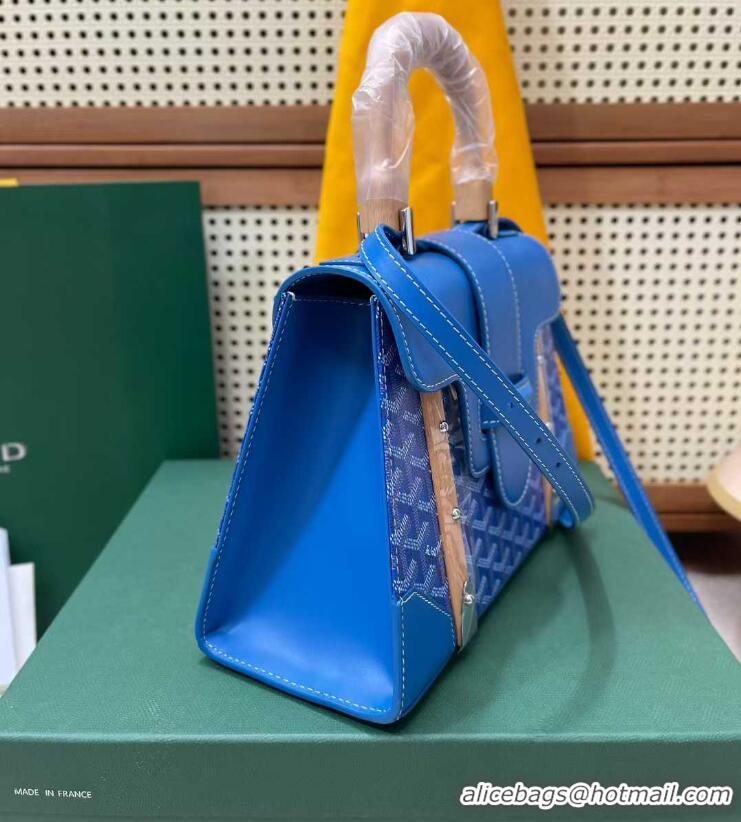 Grade Quality Goyard Original Saigon Tote Bag With Strap PM 8942 Light Blue