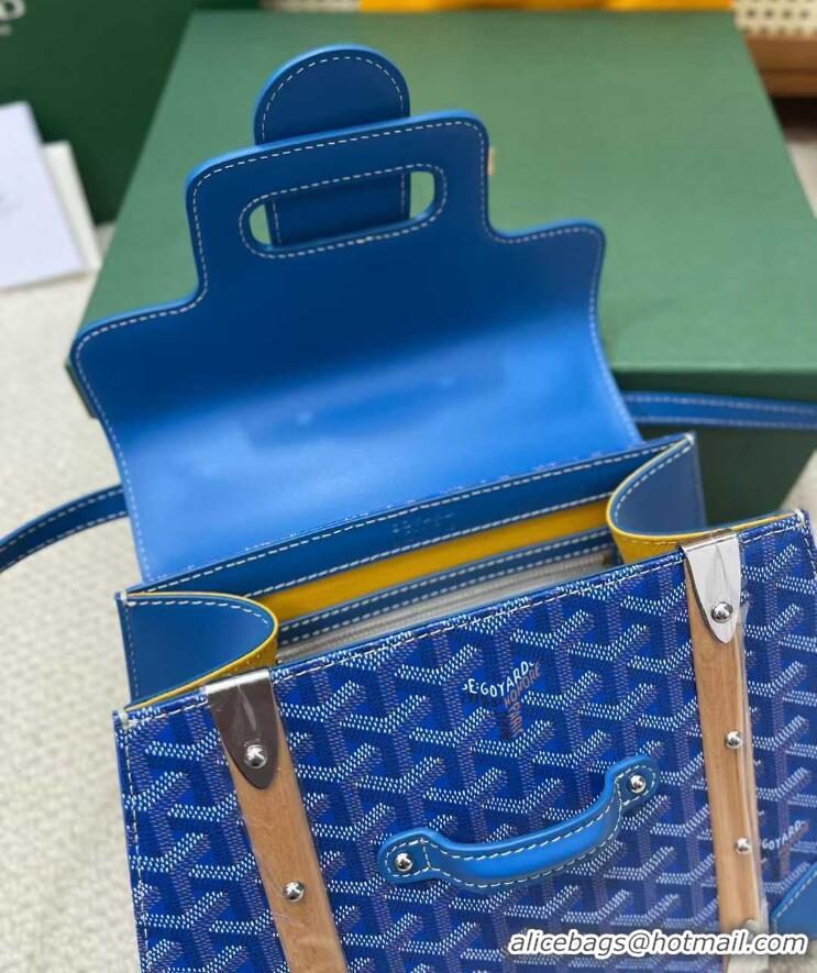 Grade Quality Goyard Original Saigon Tote Bag With Strap PM 8942 Light Blue