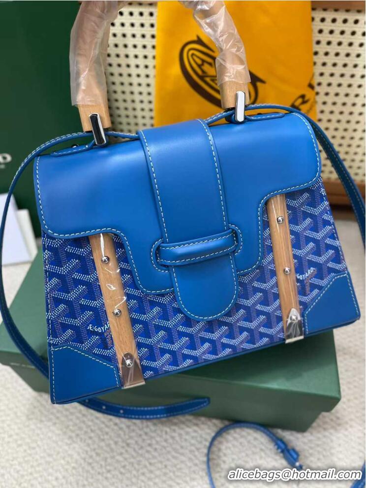 Grade Quality Goyard Original Saigon Tote Bag With Strap PM 8942 Light Blue
