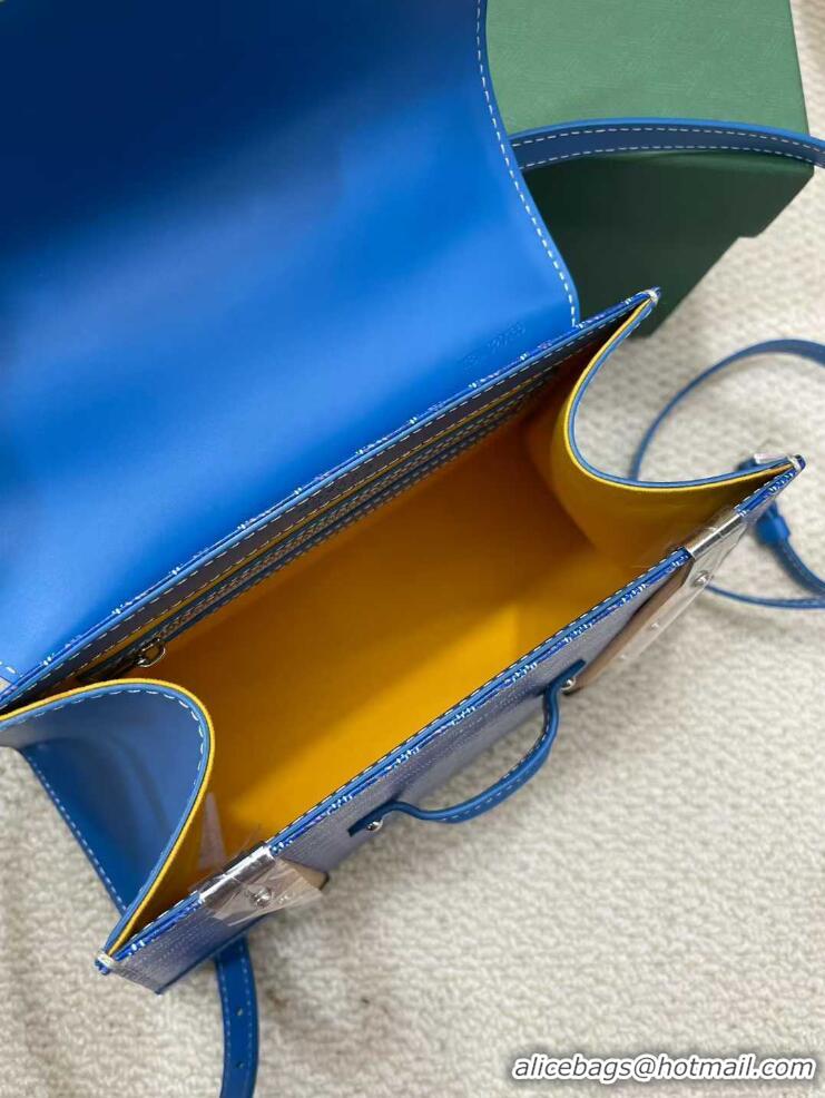 Grade Quality Goyard Original Saigon Tote Bag With Strap PM 8942 Light Blue
