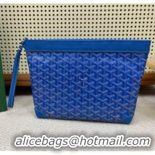 Luxury Discount Goyard Original Conti Clutch Bag 8811 Light Blue
