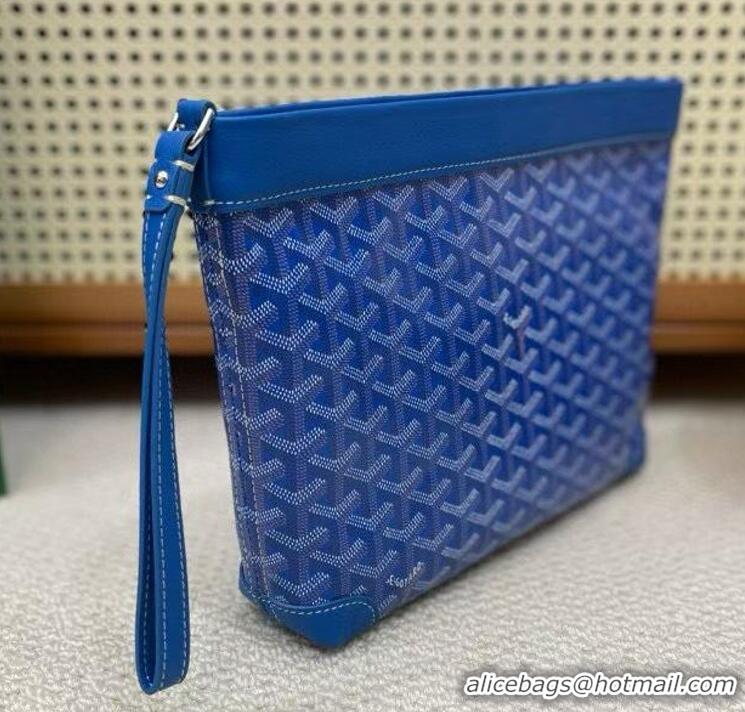 Luxury Discount Goyard Original Conti Clutch Bag 8811 Light Blue