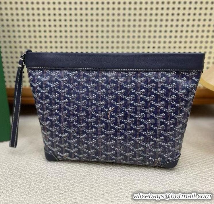 Top Design Goyard Original Conti Clutch Bag 8811 Navy Blue