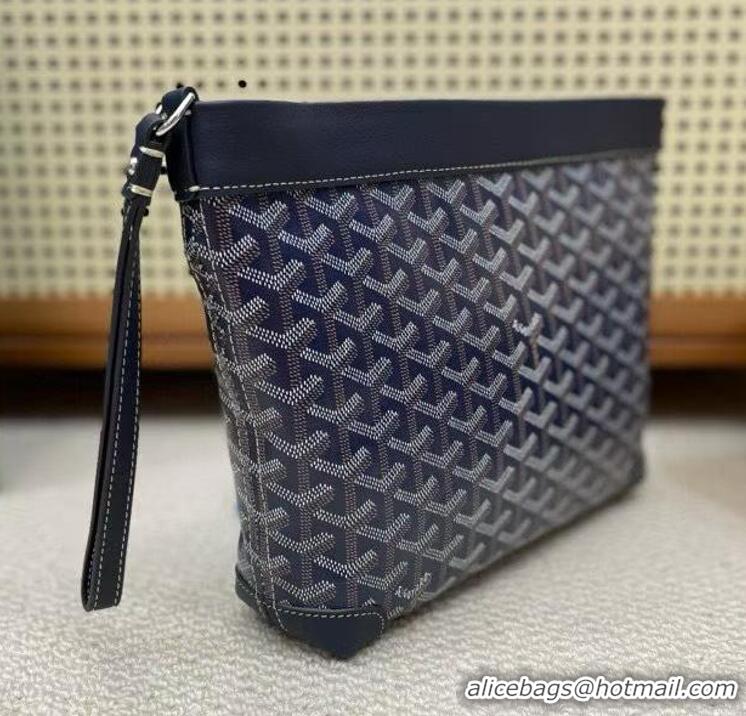 Top Design Goyard Original Conti Clutch Bag 8811 Navy Blue