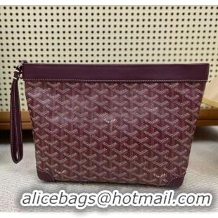 Traditional Discount Goyard Original Conti Clutch Bag 8811 Burgundy