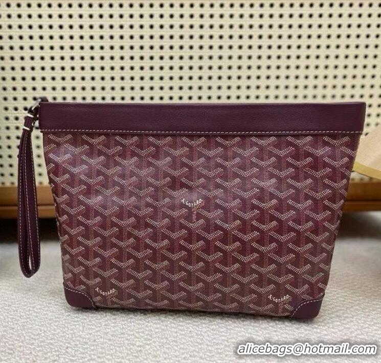 Traditional Discount Goyard Original Conti Clutch Bag 8811 Burgundy