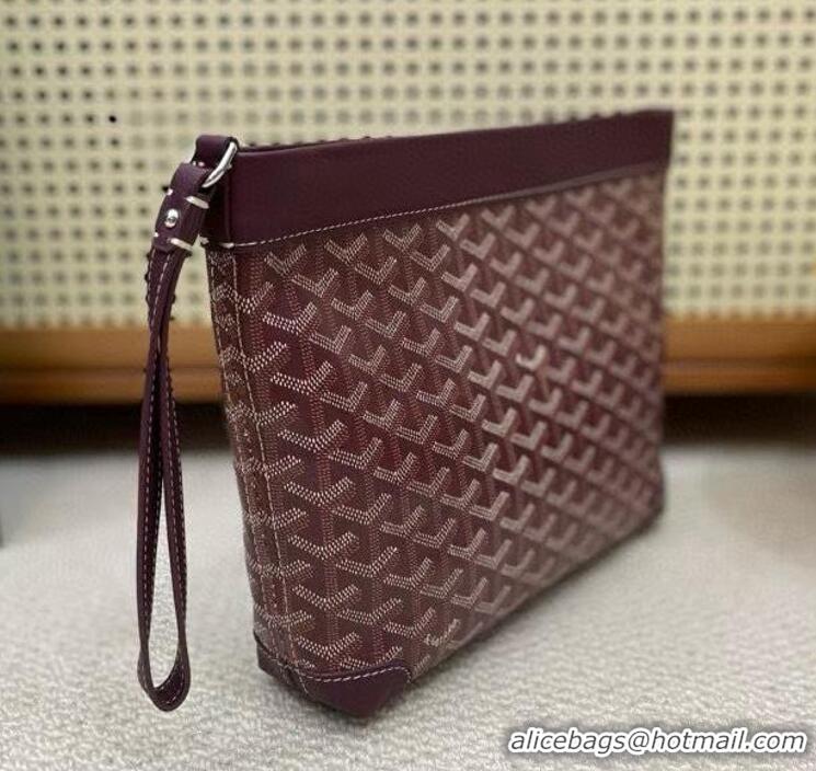 Traditional Discount Goyard Original Conti Clutch Bag 8811 Burgundy