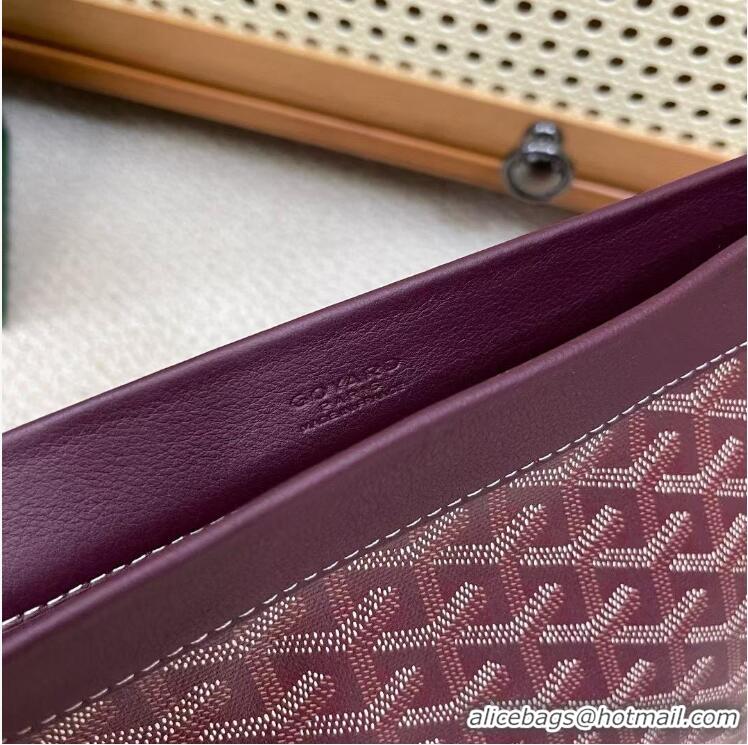 Traditional Discount Goyard Original Conti Clutch Bag 8811 Burgundy