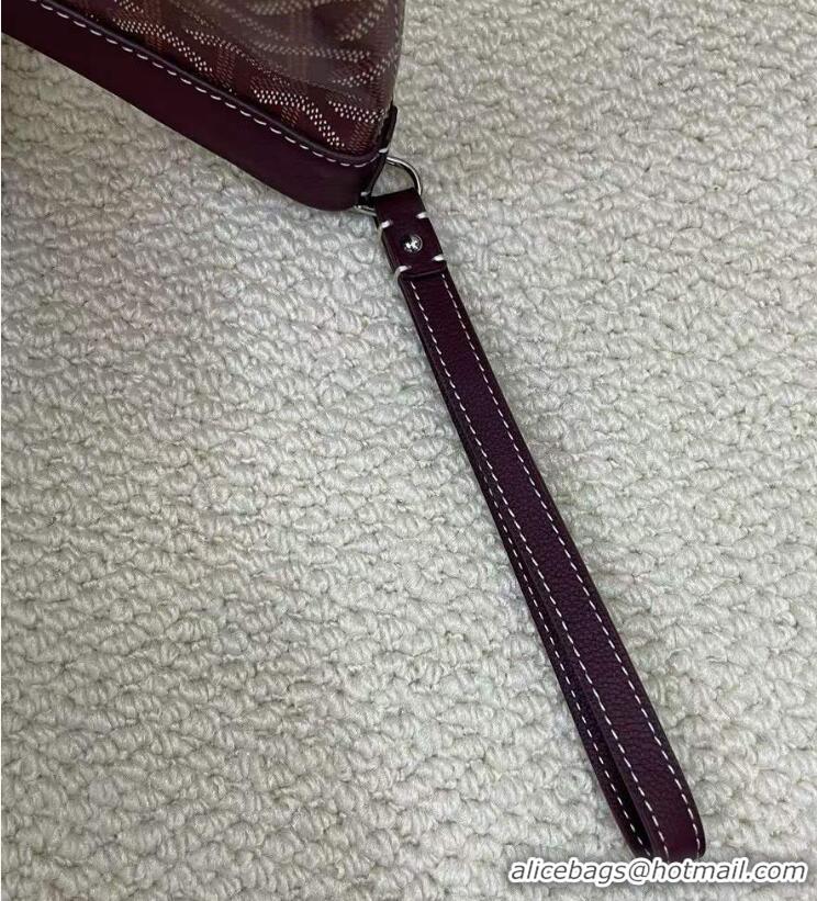 Traditional Discount Goyard Original Conti Clutch Bag 8811 Burgundy