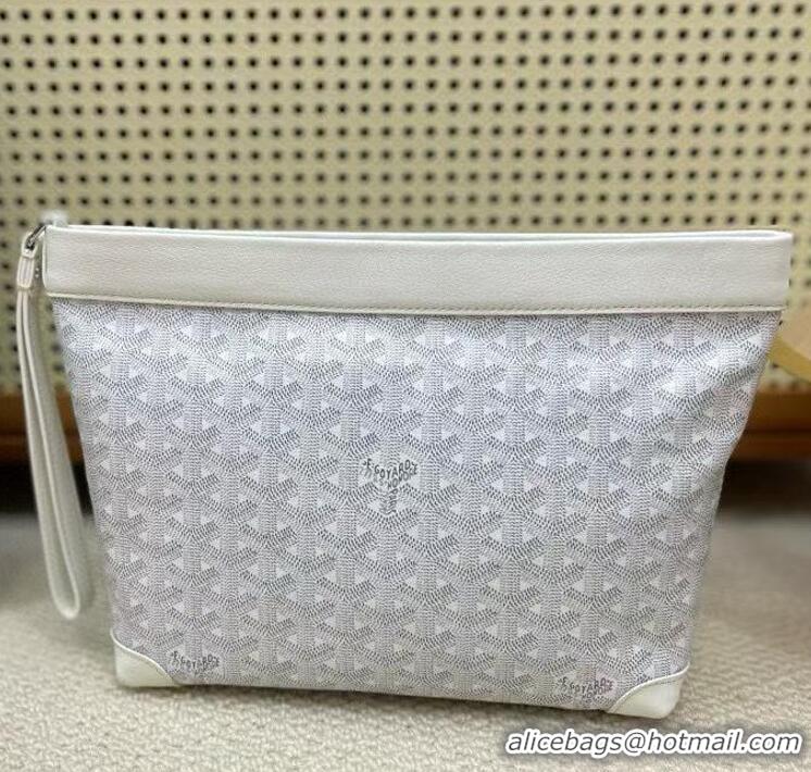 Luxurious Low Cost Goyard Original Conti Clutch Bag 8811 White