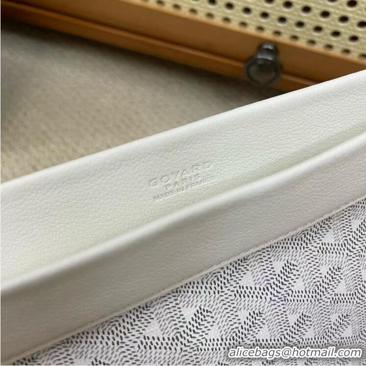 Luxurious Low Cost Goyard Original Conti Clutch Bag 8811 White