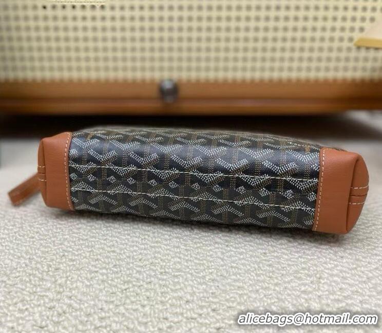 New Fashion Goyard Original Conti Clutch Bag 8811 Black And Tan
