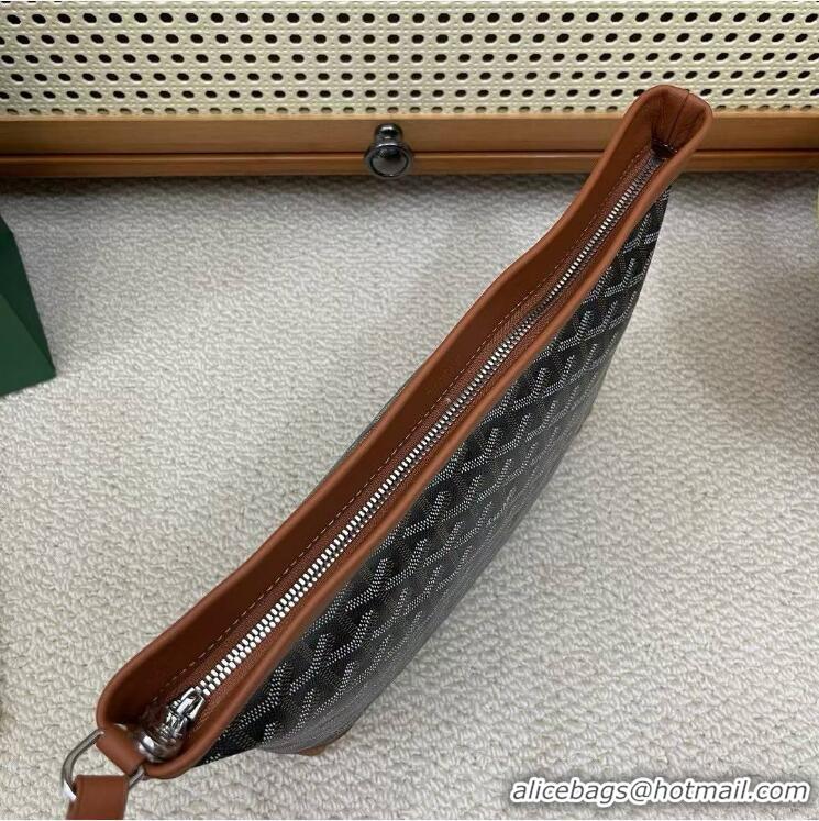 New Fashion Goyard Original Conti Clutch Bag 8811 Black And Tan